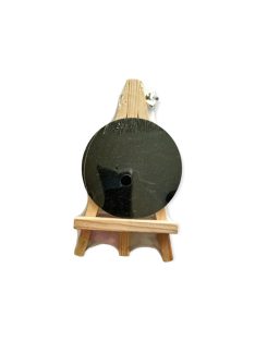 Mini festőállvány fatáblával - kör, fekete