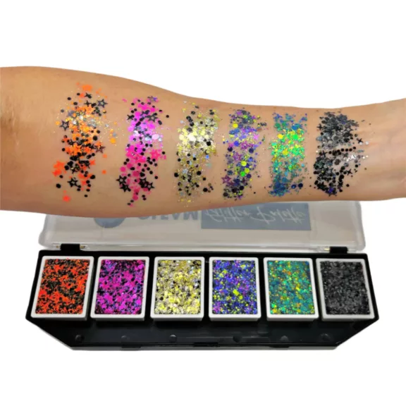 VIVID Glitter csillámkrém Nocturnal 6 színű paletta
