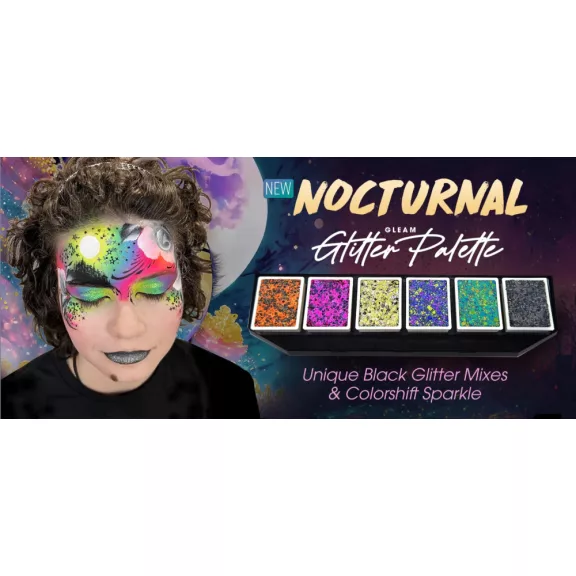 VIVID Glitter csillámkrém Nocturnal 6 színű paletta