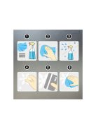 Karácsonyi ablakmatrica szett, Mikulás és hópehely minták, ünnepi díszítőmatrica üvegre, könnyen felragasztható és eltávolítható