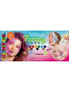 Eulenspiegel arcfesték -  10 színű + 2 glitter paletta - Fantasy Park