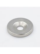 10 darabos 12x3mm-es süllyesztett furatú neodímium mágnes készlet csavarozható rögzítéshez