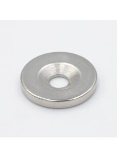 10 darabos 12x3mm-es süllyesztett furatú neodímium mágnes készlet csavarozható rögzítéshez