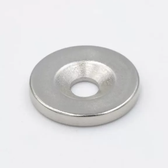 10 darabos 12x3mm-es süllyesztett furatú neodímium mágnes készlet csavarozható rögzítéshez