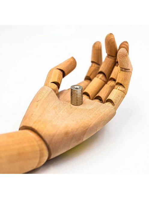 10 darabos 12x3mm-es süllyesztett furatú neodímium mágnes készlet csavarozható rögzítéshez