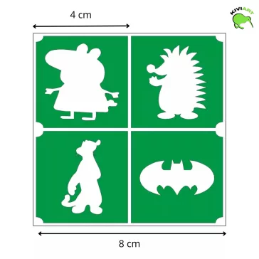csillamtetovalas sablon 4db