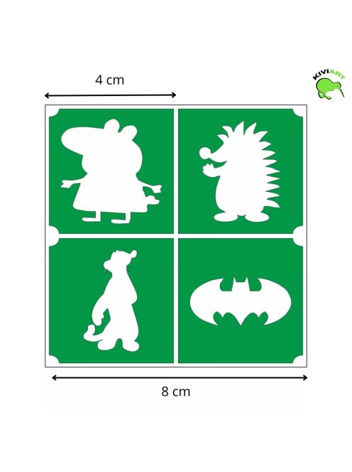 csillamtetovalas sablon 4db