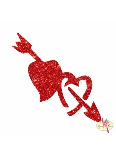 5x5 cm-es Csillám tetoválás sablon - Szívek 7