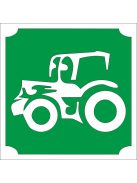 KiviArt 5x5 cm-es Csillám tetoválás sablon - Traktor mintával.