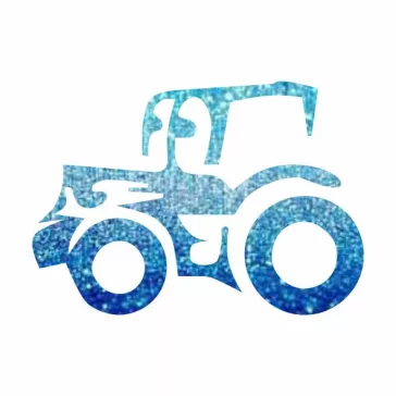 KiviArt 5x5 cm-es Csillám tetoválás sablon - Traktor mintával.