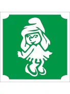 5x5 cm-es Csillám tetoválás sablon - Törpilla 17