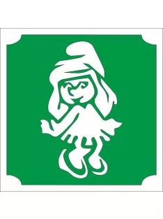 5x5 cm-es Csillám tetoválás sablon - Törpilla 17