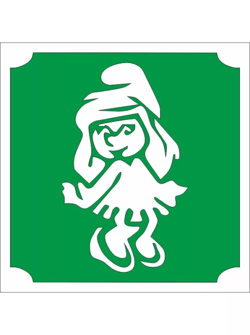 5x5 cm-es Csillám tetoválás sablon - Törpilla 17