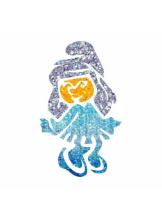 5x5 cm-es Csillám tetoválás sablon - Törpilla 17