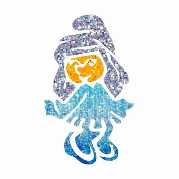 5x5 cm-es Csillám tetoválás sablon - Törpilla 17