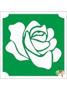 5x5 cm-es Csillám tetoválás sablon - Rózsa virág 20
