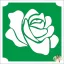 5x5 cm-es Csillám tetoválás sablon - Rózsa virág 20