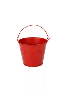Dekorációs fém vödör, több színben 10 cm
