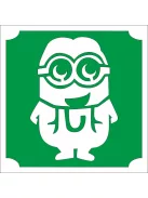 5x5 cm-es Csillám tetoválás sablon - Gru Minyon 30