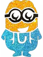 5x5 cm-es Csillám tetoválás sablon - Gru Minyon 30