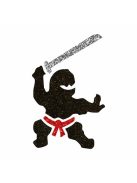 KiviArt 5x5 cm-es Csillám tetoválás sablon - Ninja minta.