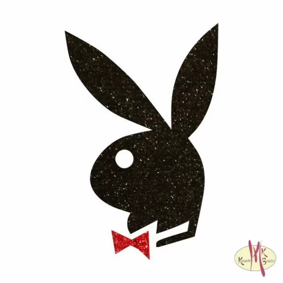 5x5 cm-es Csillám tetoválás sablon - Play Boy 34
