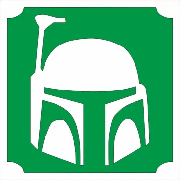 5x5 cm-es Csillám tetoválás sablon - Star Wars 35
