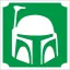 5x5 cm-es Csillám tetoválás sablon - Star Wars 35