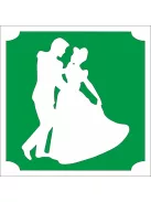 5x5 cm-es Csillám tetoválás sablon - Szépség és a szörnyeteg 36