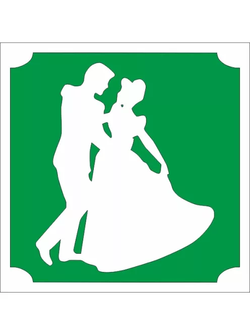 5x5 cm-es Csillám tetoválás sablon - Szépség és a szörnyeteg 36