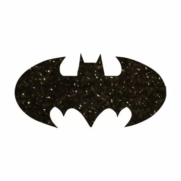 Batman mintás öntapadós csillámtetoválás sablon 5×5 cm