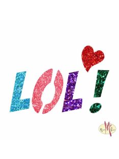 5x5 cm-es Csillám tetoválás sablon - LOL! 42