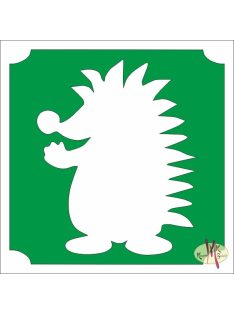 5x5 cm-es csillámtetoválás sablon -Sün 50