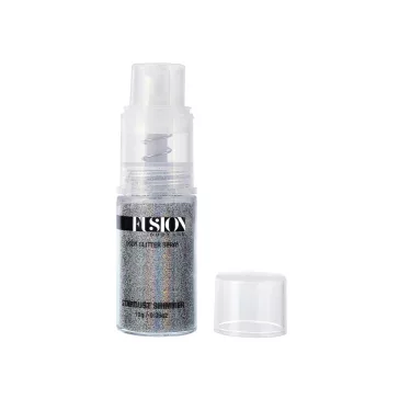  Fusion Glitter Pump Spray Stardust Shimmer - Holographic Silver