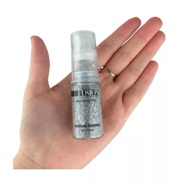   Fusion Glitter Pump Spray Stardust Shimmer - Holographic Silver