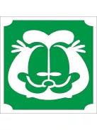 5x5 cm-es Csillámtetoválás sablon - Garfield 60