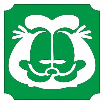 5x5 cm-es Csillámtetoválás sablon - Garfield 60