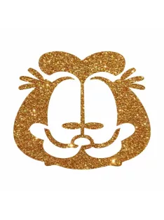 5x5 cm-es Csillámtetoválás sablon - Garfield 60