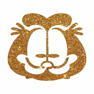 5x5 cm-es Csillámtetoválás sablon - Garfield 60