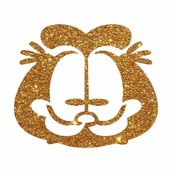 5x5 cm-es Csillámtetoválás sablon - Garfield 60