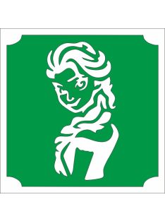 5x5 cm-es Csillám tetoválás sablon - Frozen Elsa 67