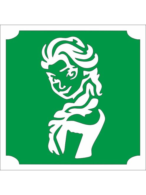 5x5 cm-es Csillám tetoválás sablon - Frozen Elsa 67