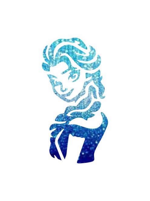 5x5 cm-es Csillám tetoválás sablon - Frozen Elsa 67