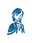 5x5 cm-es Csillám tetoválás sablon - Frozen Anna 70