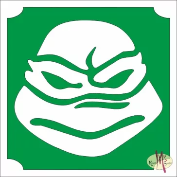 5x5 cm-es csillámtetoválás sablon - Tini Ninja Teknős 74