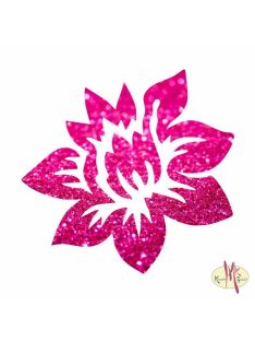 5x5 cm-es Csillámtetoválás sablon - Lotusz virág 77