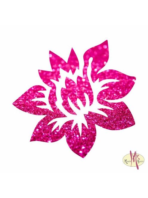 5x5 cm-es Csillámtetoválás sablon - Lotusz virág 77