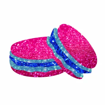 macaron csillámtetoválás sablon