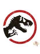 5x5 cm-es Csillámtetoválás sablon - Jurassic Park 81