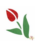 5x5 cm-es Csillámtetoválás sablon - Tulipán 083